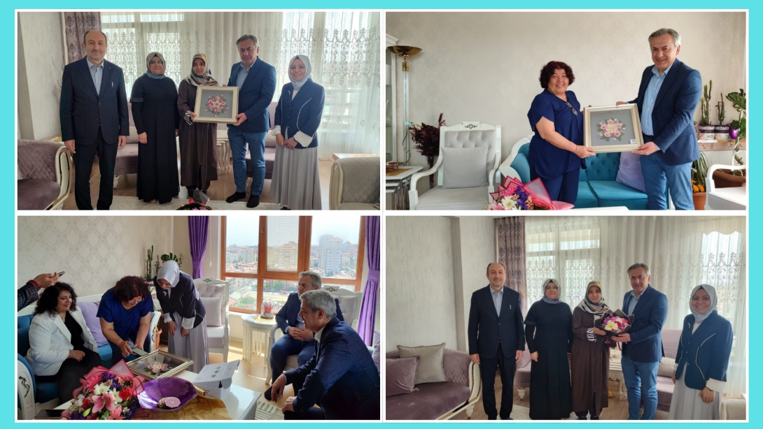 İL MİLLÎ EĞİTİM MÜDÜRÜMÜZ MURAT YİĞİT ANNELER GÜNÜNDE EMEKLİ ÖĞRETMENLERİMİZİ ZİYARET ETTİ