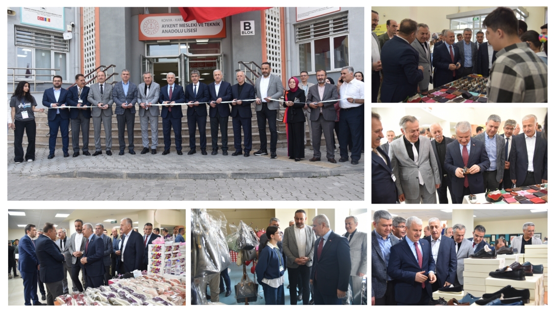 VALİMİZ SAYIN İBRAHİM AKIN AYKENT MESLEKİ VE TEKNİK ANADOLU LİSEMİZİN KERMES AÇILIŞINI GERÇEKLEŞTİRDİ
