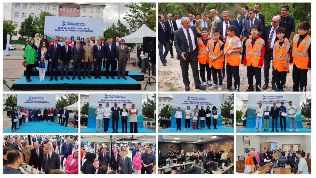 VALİMİZ SAYIN İBRAHİM AKIN SELÇUKLU BELEDİYESİ GELİŞİM VE TEKNOLOJİ AKADEMİSİ SERGİ VE KATILIM BELGESİ PROGRAMINA KATILARAK SİLLE TABİAT OKULUNU ZİYARET ETTİ 
